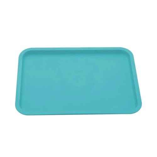 LOVSSU Kunststofftablett FüR Die KüChe Rechteckige Palette Kunststoff Mehrere Farben Lagerung Tablett Tablett Haushalt FüR Die KüChe(Green) von LOVSSU