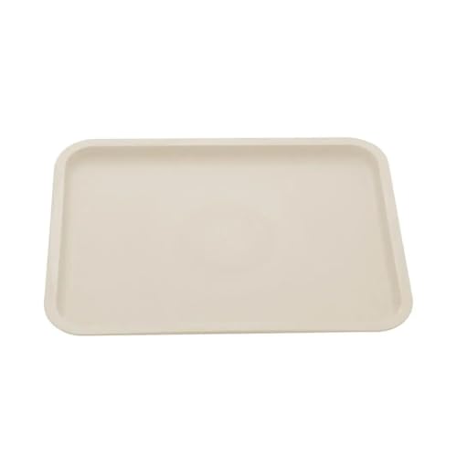 LOVSSU Kunststofftablett FüR Die KüChe Rechteckige Palette Kunststoff Mehrere Farben Lagerung Tablett Tablett Haushalt FüR Die KüChe(Khaki) von LOVSSU
