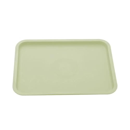 LOVSSU Kunststofftablett FüR Die KüChe Rechteckige Palette Kunststoff Mehrere Farben Lagerung Tablett Tablett Haushalt FüR Die KüChe(Light Green) von LOVSSU