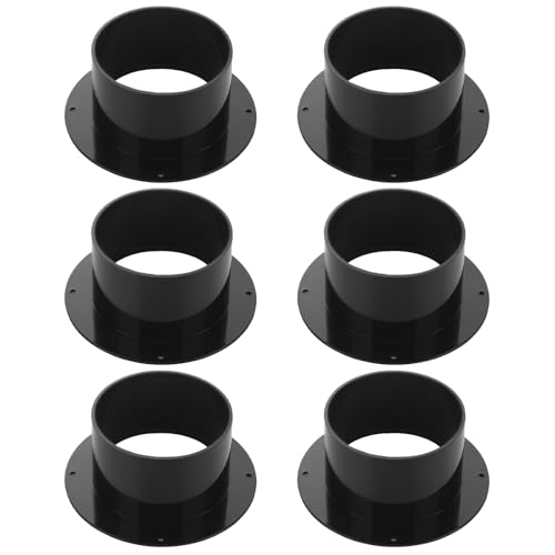LOYORTY Kunststoffkanalanschlussflansch, gerader Rohrflansch, Lüftungskanalverbinder für Heizung, Kühlung, Belüftungssystem, Schwarz, 6 Stück LOYORTY Kunststoffkanalanschlussflansch, gerader Rohrflansch, Lüftungskanalverbinder für Heizung, Kühlung, Belüftungssystem, Schwarz, 6 Stück von LOYORTY