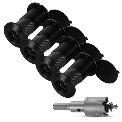 LOYORTY Türspion mit 26 mm Bohrer und Sechskantschlüssel, 220 Grad Peep-Loch-Kameras für Haustür, Türspion mit strapazierfähiger, drehbarer Sichtschutzabdeckung für 3,9 cm bis 5,9 cm große Türen, 4 LOYORTY Türspion mit 26 mm Bohrer und Sechskantschlüssel, 220 Grad Peep-Loch-Kameras für Haustür, Türspion mit strapazierfähiger, drehbarer Sichtschutzabdeckung für 3,9 cm bis 5,9 cm große Türen, 4 von LOYORTY