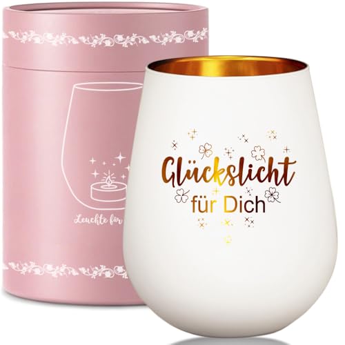 Windlicht Glas mit Geschenkbox für Frauen Geschenk, Teelichthalter mit Gravur Spruch Glückslicht für Beste Freundin Geburtstag, Dankeschön Geschenke für Freundinnen Fraud Kollegin Weihnachten Windlicht Glas mit Geschenkbox für Frauen Geschenk, Teelichthalter mit Gravur Spruch Glückslicht für Beste Freundin Geburtstag, Dankeschön Geschenke für Freundinnen Fraud Kollegin Weihnachten von LOZACHE