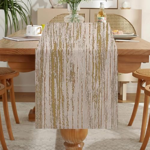 LOZULO Yellow Abwaschbar Outdoor Tischdecke Frühling für Party Tischmatten Küche Läufer 40x180cm von LOZULO