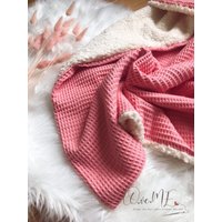 Weiche Babydecke Kuscheldecke Teddyfleece Waffelpiqué von LOveMESewing