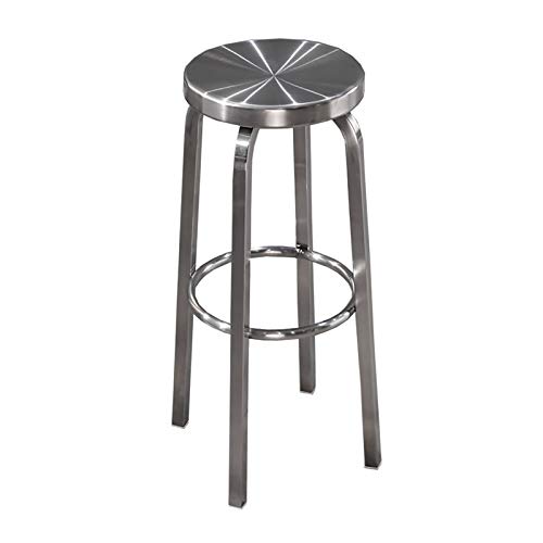 LP Bar stool Rückenloser Barhocker aus Edelstahl, Hocker mit Gegenhöhe, Handelsqualität, Edelstahloberfläche, Sitzhöhe 65 cm / 75 cm, Verwendung im Innen- und Außenbereich von LP Bar stool