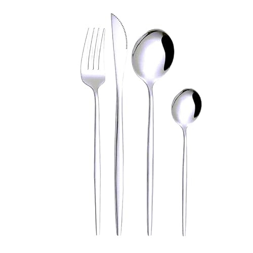 LP Fusion Home - Portuguese Style 24-Piece Stainless Steel Cutlery Set (Silver) von LP Fusion