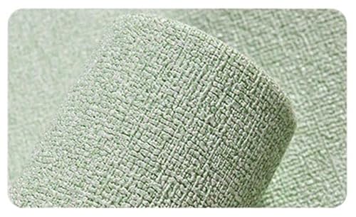LPACXBYD Wärmedämmende Tapete 10m Verdicken Selbst-adhesive Wärmedämmung Tapete Leinen Plain Farbe Dekor Wand Aufkleber Renovierung Anti-kollision(Light green) von LPACXBYD
