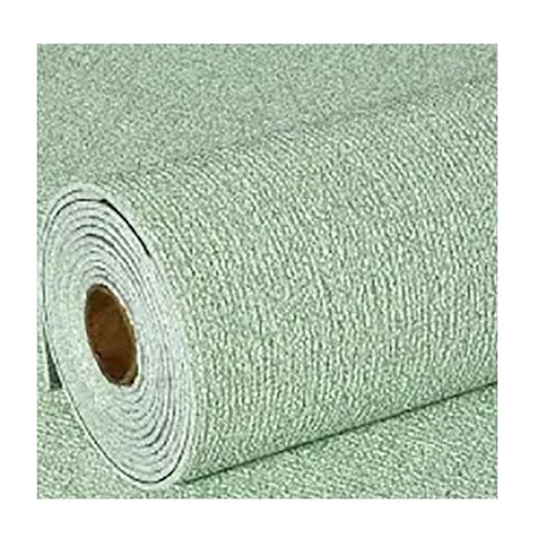LPACXBYD Wärmedämmende Tapete 50 cm Leinen Wasserdicht Wandaufkleber Selbstklebende Tapetenrolle Geeignet for Küche Schlafzimmer Wohnzimmer Badezimmer(Light green) von LPACXBYD