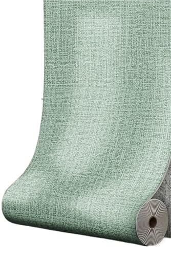 LPACXBYD Wärmedämmende Tapete 50 cm x 10 m Leinenschaum, selbstklebend, einfarbig, verdickt, wasserdicht, for Hintergrundwand, Renovierung, Tapete, Wandaufkleber(Light green) von LPACXBYD