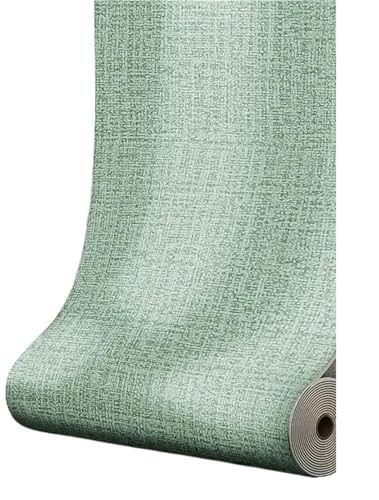LPACXBYD Wärmedämmende Tapete Selbstklebende Schaumstoff-Wandplatte, breite Leinenstruktur, wasserdicht, schalldicht, abnehmbar, for Wohnzimmer, Schlafzimmer, Heimdekoration(Light green) von LPACXBYD