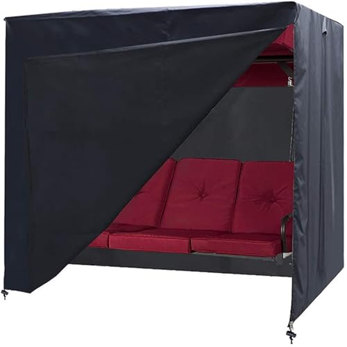 Outdoor-Schaukel Dreisitzer-Hängematten-Abdeckung Gartenschaukel-Abdeckung Stuhl-Abdeckung Terrassen-Deck-Möbel-Abdeckung Schutz-Schaukel-Abdeckung für Gartenschaukel(81*49*67in) von LPACXBYD