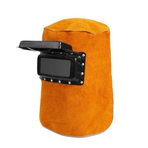 Schweißhelm aus Leder mit Klapplinse und Gesichtsschutzschild for Schleifen, Arbeitskappe flammhemmendem Material Schweißhelm aus Leder mit Klapplinse und Gesichtsschutzschild for Schleifen, Arbeitskappe flammhemmendem Material von LPACXBYD