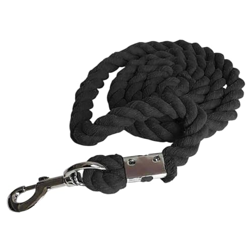 Zügel Pferd Pferd Führseil Soft Bolt Snap Clip Reitsport Zügel Racing Halfter(Black) von LPACXBYD