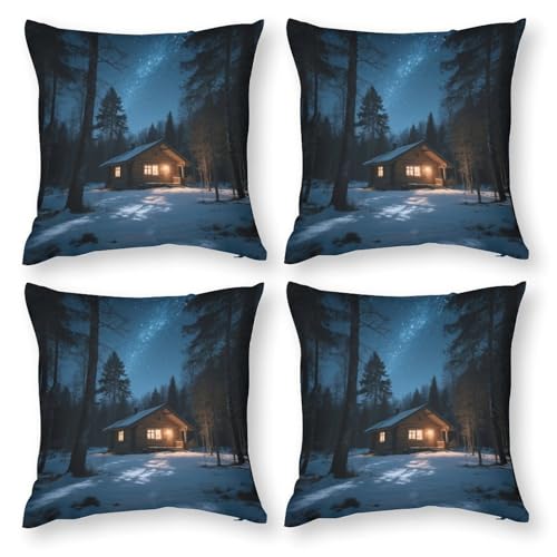 LPAGBCNU Sternenhimmel Hütte 4 Stück Kissenbezug Set Bohemian Sofakissen Kissenbezug Dekorative Wurfkissenbezug Wohnzimmer Sofa Bett Sofa mit unsichtbarem Reißverschluss LPAGBCNU Sternenhimmel Hütte 4 Stück Kissenbezug Set Bohemian Sofakissen Kissenbezug Dekorative Wurfkissenbezug Wohnzimmer Sofa Bett Sofa mit unsichtbarem Reißverschluss von LPAGBCNU