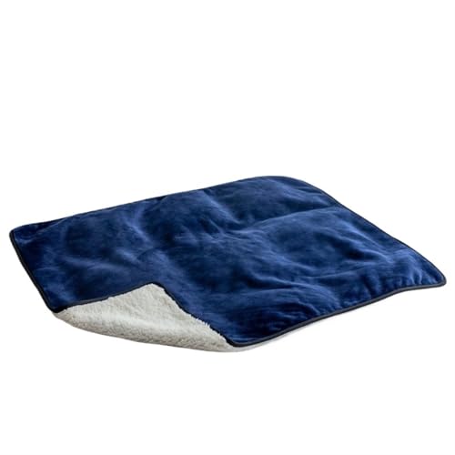 LPAGOLMIX Haustierdecke wasserdichte Haustierdecke Schafwolle Haustier Decke Bett wasserdicht Kissen Frühling und Herbst Katze Hund 10 Jahreszeiten Flanell(Blue,75X100cm) von LPAGOLMIX