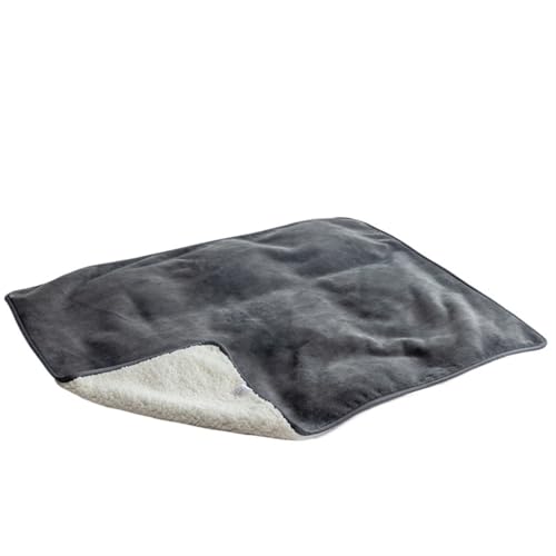 LPAGOLMIX Haustierdecke wasserdichte Haustierdecke Schafwolle Haustier Decke Bett wasserdicht Kissen Frühling und Herbst Katze Hund 10 Jahreszeiten Flanell(Grey,75X100cm) von LPAGOLMIX