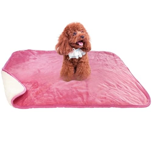 LPAGOLMIX Haustierdecke wasserdichte Haustierdecke Waschbare Hundedecke for Sofa, Bett, Couch, Schutz vor Flüssigkeitsurin, for Hunde, for Schlafsofa(Pink,75x100cm) von LPAGOLMIX