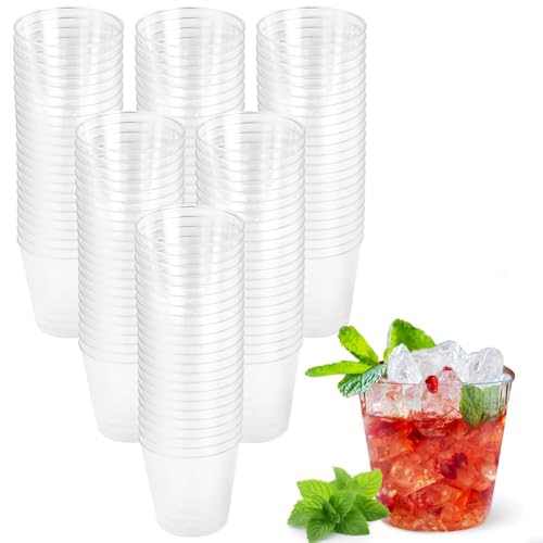 LPAMABA 150 Stück 3cl/30ml Schnapsgläser Plastik Shotgläser Kunststoff Schnapsbecher Plastikbecher Transparente Shot Becher Trinkbecher Partybecher Wiederverwendbar PS Material für Party Weihnachten von LPAMABA