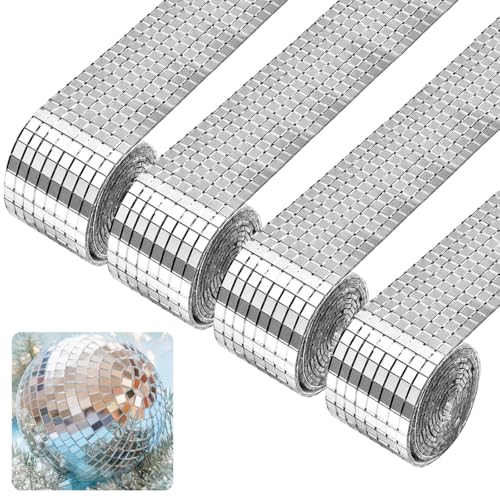 LPAMABA 4 Rollen 6400 Stück Mini Spiegel Mosaik Selbstklebend Mini Mosaik Spiegelfliesen Mini Spiegelmosaiksteine Selbstklebend Spiegel Mosaikfliesen Aufkleber 5 x 5 mm Glas für KTV Hause DIY LPAMABA 4 Rollen 6400 Stück Mini Spiegel Mosaik Selbstklebend Mini Mosaik Spiegelfliesen Mini Spiegelmosaiksteine Selbstklebend Spiegel Mosaikfliesen Aufkleber 5 x 5 mm Glas für KTV Hause DIY von LPAMABA