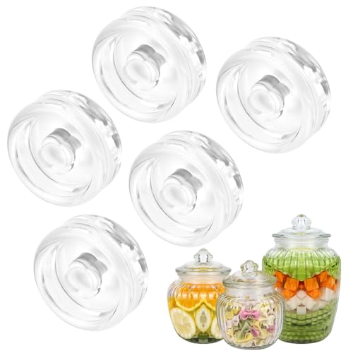 LPAMABA 5 Stückφ7cm Fermentationsgewichte Fermentation Glasgewichte Fermentiergewichte Fermentier Glasgewichte Beschwerungssteine zum fermentieren für Sauerkraut Kimchi Kefir Pickles Gurken usw. von LPAMABA