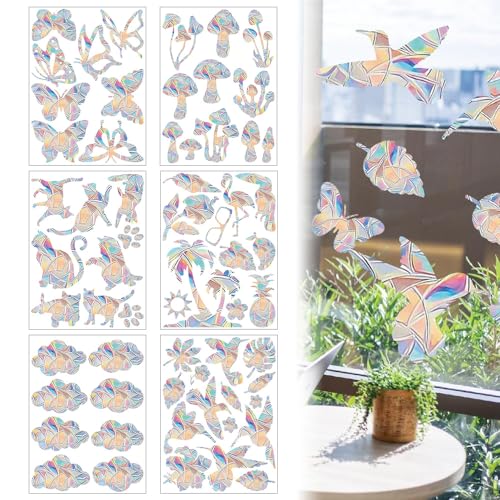 LPAMABA 6 Stücke Prisma-Fensteraufkleber für Vogelschläge Anti Kollisions Vogelschutz Aufkleber Fenster Regenbogen Fenster Sticker Folie Suncatcher Sticker Reflektierende Aufkleber Gegen Vogelschlag LPAMABA 6 Stücke Prisma-Fensteraufkleber für Vogelschläge Anti Kollisions Vogelschutz Aufkleber Fenster Regenbogen Fenster Sticker Folie Suncatcher Sticker Reflektierende Aufkleber Gegen Vogelschlag von LPAMABA