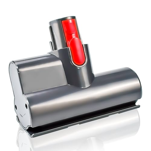 LPAMABA Mini Turbinendüse für Dyson V7 V8 V10 V11 V15 Staubsauger Zubehör Haardüse Mini Elektrobürste Quick Release Bürstenrolle für Matratze Sofa Autositz Sessel Entfernt Milben und Allergene von LPAMABA