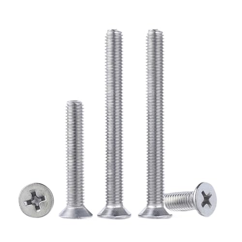 LPANBTGU 10 M3 M4 M5 Kreuznut-Senkkopfschrauben aus Edelstahl 304(M5x30) von LPANBTGU