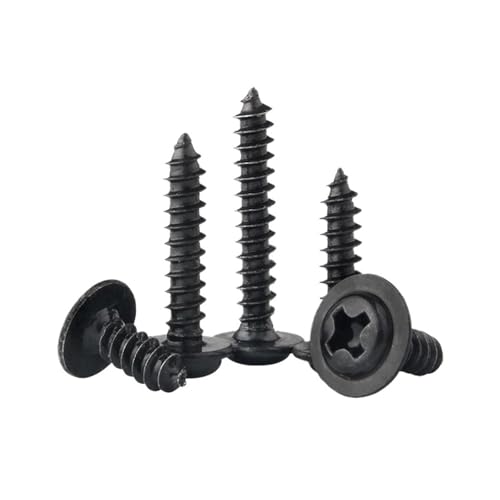 LPANBTGU 100 STÜCKE M1.4 M1.7 M2 M2.3 M3 Kreuznut Rundkopf Mit Flachauflage Selbstschneidende Schrauben(M3x30X7mm) von LPANBTGU