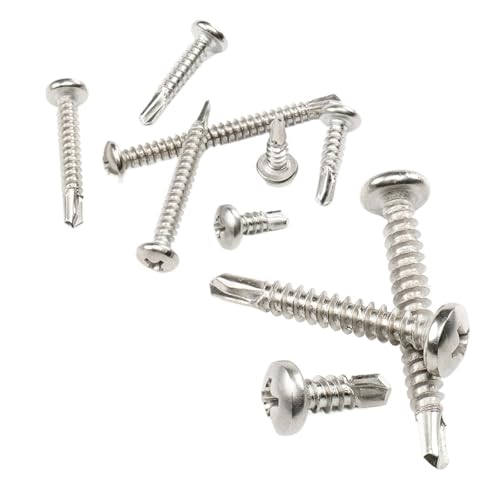 LPANBTGU 50 M4.2 M4.8 Kreuzschlitz-Blechschrauben mit rundem Kopf(13mm,M4.2) von LPANBTGU