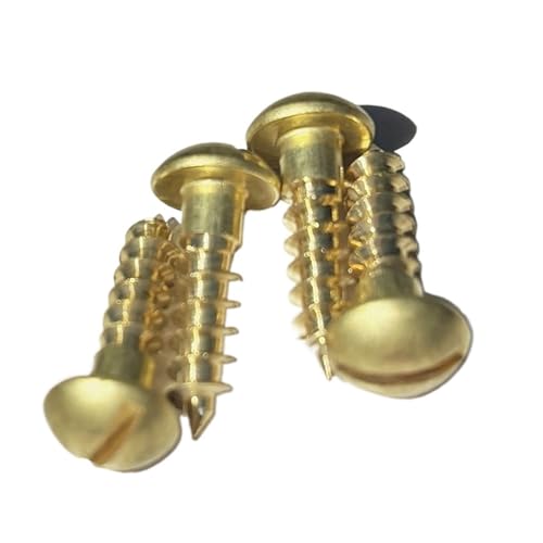 LPANBTGU M1.6M2.5M3.5M4.5M5M6 Verzinkte selbstschneidende Schraube mit Rundkopf und Schlitz(M4.5x50mm 10pcs) von LPANBTGU