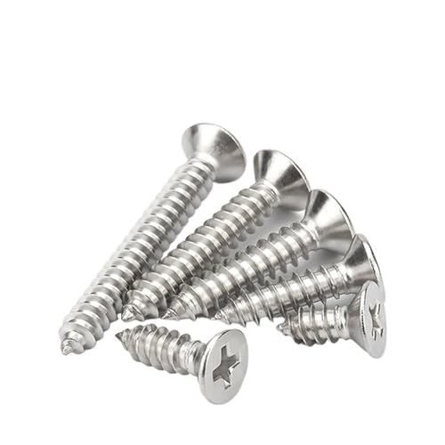 LPANBTGU M2 M2.2 M2.6 M3 M3.5 M4 M5 M6 Kreuzschlitz-Senkkopf-Blechschraube(M4x14 20 Pcs) von LPANBTGU