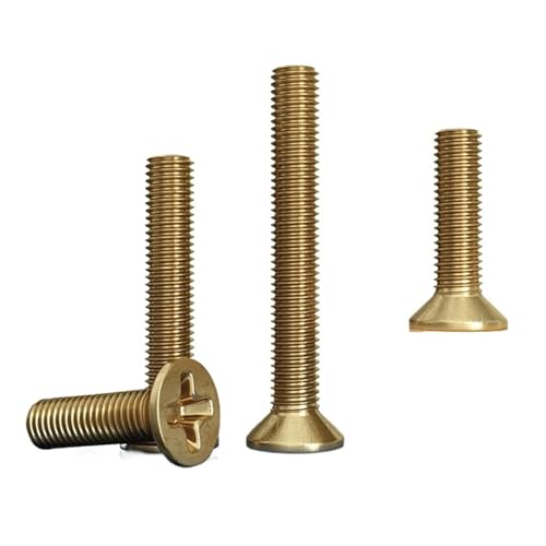 LPANBTGU M2 M2.5 M3 M4 M5 M6 Messing Kreuzschlitz Senkkopfschraube(10 Pc M4x20) von LPANBTGU