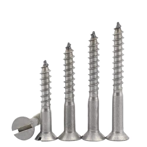 LPANBTGU M3.5M4M5M6 Senkkopf-Schlitz-Blechschraube(M4x50mm 5pcs) von LPANBTGU