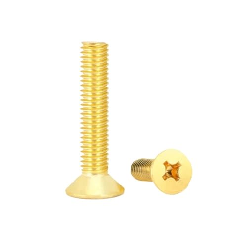 LPANBTGU M4 M5 M6 Messing Kreuzschlitz Senkkopfschraube(M5x16mm (6pcs)) von LPANBTGU