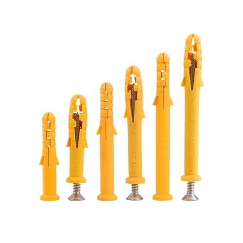 LPANBTGU M6 M8 M10 Kreuzschlitz-Senkkopf-Blechschraube mit Kunststoff-Spreizrohr(M8x80mm-10pcs) von LPANBTGU