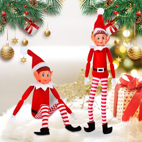 LPAOIS 40cm Weihnachtself Weihnachtszubehör mit weichem Körper und Vinyl-Gesicht, Roter Elfenjunge, Neuheit Naughty Girl and Boy Elves Spielzeug verspielte Elfen Weihnachtsdeko LPAOIS 40cm Weihnachtself Weihnachtszubehör mit weichem Körper und Vinyl-Gesicht, Roter Elfenjunge, Neuheit Naughty Girl and Boy Elves Spielzeug verspielte Elfen Weihnachtsdeko von LPAOIS