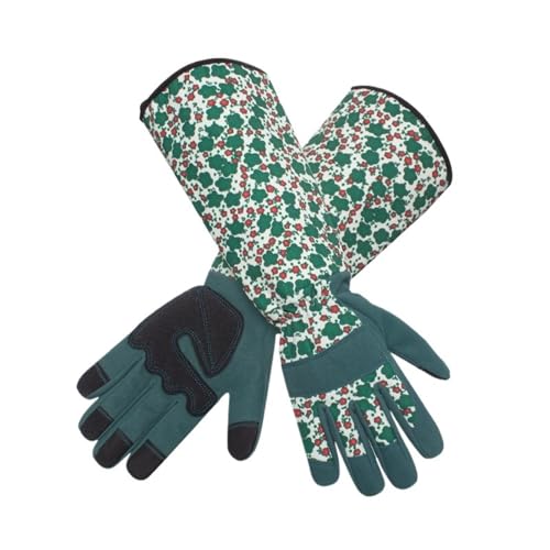 LPATEBCVU Lange Gartenhandschuhe Lange Gartenhandschuhe for Damen, dornensichere Handschuhe, Herren for Rosenschneiden mit Touchscreen, atmungsaktive Arbeitshandschuhe(XL) von LPATEBCVU