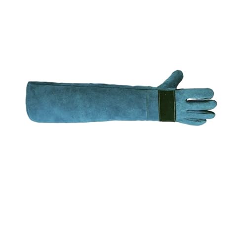 LPATEBCVU Lange Gartenhandschuhe Lange dornensichere Arbeitshandschuhe aus atmungsaktivem Leder for den Garten, Schutzhandschuhe(Color2-45cm) von LPATEBCVU