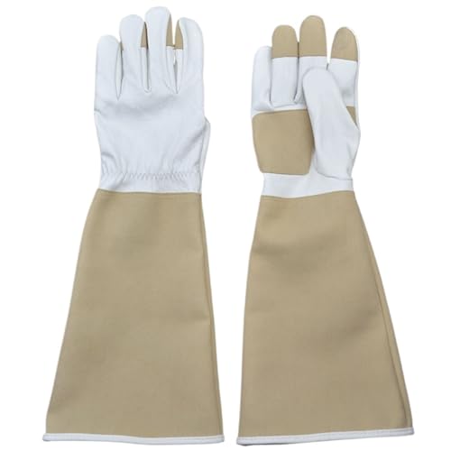 LPATEBCVU Lange Gartenhandschuhe Rosenschnitthandschuhe for Männer und Frauen, lange Ärmel, dornensichere Gartenhandschuhe, verschleißfest, wasserdicht(L) von LPATEBCVU