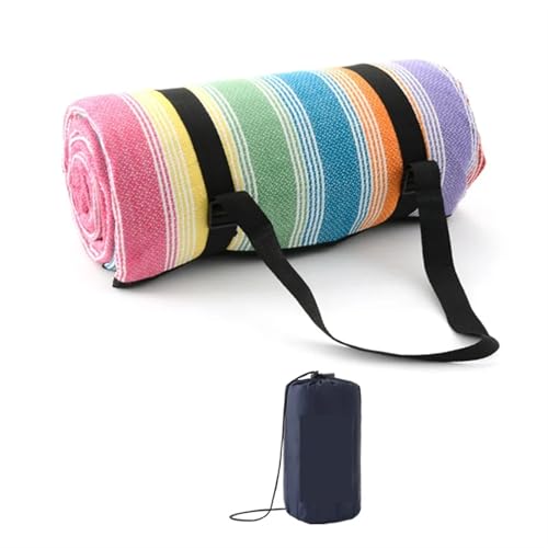 LPATEBCVU Picnic Blanket Große tragbare Strandmatte, faltbar, dick, Camping-Bodenmatte for Zelt, Außenbereich, wasserdicht(A11,200x200cm) von LPATEBCVU