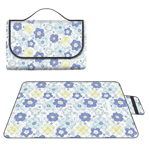 LPATEBCVU Picnic Blanket Verdickte wasserdichte Picknick-Stranddecke Camping-Bodenmatte(Idyllic,200x200CM) von LPATEBCVU