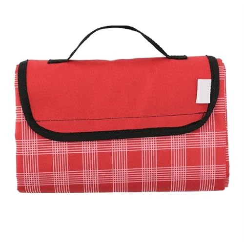 LPATEBCVU Picnic Blanket wasserdichte Campingmatte Stranddecke Tragbare Picknick-Bodenmatratze(Red,195x200cm) von LPATEBCVU