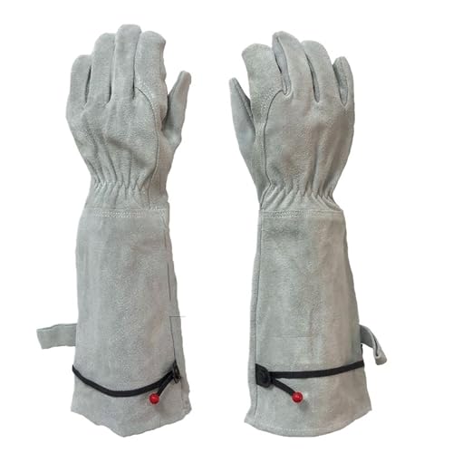 Lange Gartenhandschuhe Lange Rohr Garten Handschuhe Punktion-beständig Arbeits Schutz Verschleiß-beständig for Baustellen(Color2) von LPATEBCVU