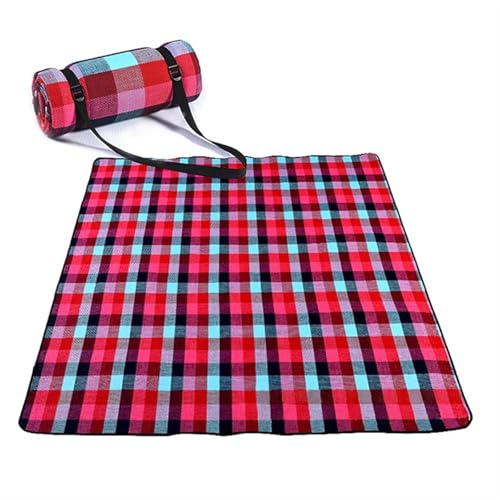 Picnic Blanket Falten Pad Weiche Decke Outdoor Falten wasserdichte Decke Camping Strand Plaid Picknick Matte(A) von LPATEBCVU