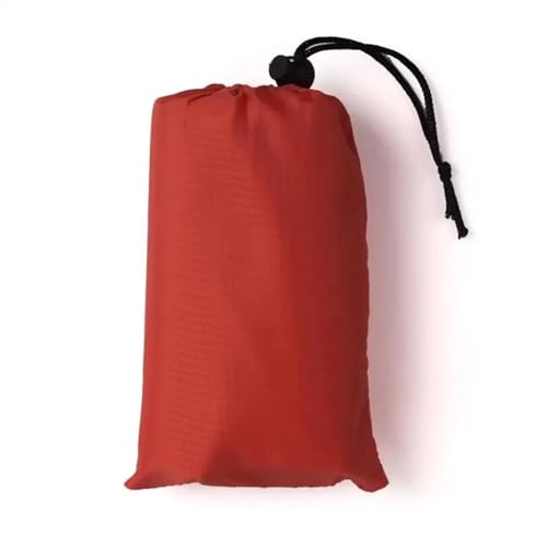 Picnic Blanket Outdoor-Strandmatte, wasserdicht, faltbar, for Camping, leichte Reise, Gartendecke, kompakter Taschenteppich, Plane, Strand-Picknickdecke(Red,1.4x1.5M) von LPATEBCVU
