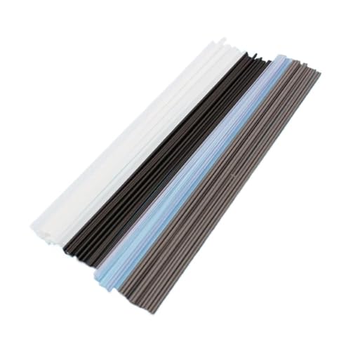 Kunststoff-Schweißstäbe ABS PP HDPE PPR PVC UPVC CPVC Stoßstangenreparatur Lötstabelektroden for Heißluftpistolenschweißgeräte(Black 1m 2pcs,CPVC) von LPAYBCFO
