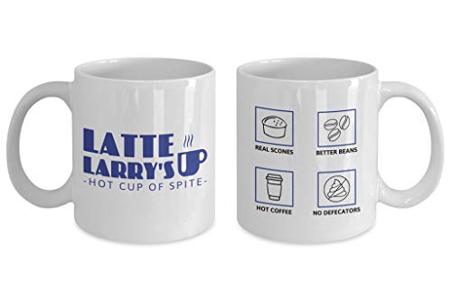 Latte Larry's Coffee Shop Kaffeetasse – lustige, niedliche Grafik, Teetasse, lustiges Geschenk, 325 ml Latte Larry's Coffee Shop Kaffeetasse – lustige, niedliche Grafik, Teetasse, lustiges Geschenk, 325 ml von LPDCJF