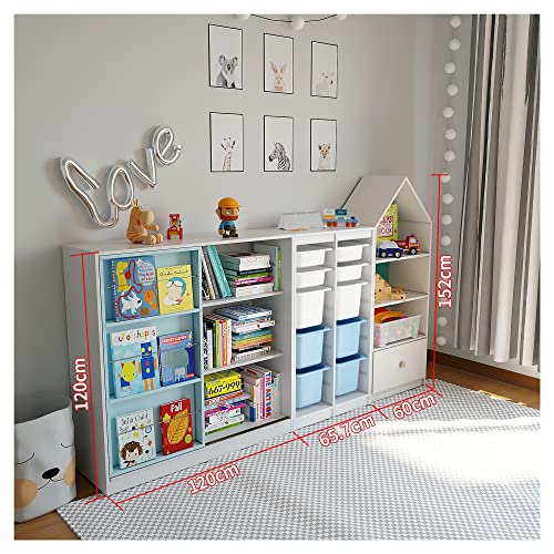 LPEIJIE Bücherregal für Kinder, TV-Schrank aus massivem Holz, Kinderzimmerregal von LPEIJIE