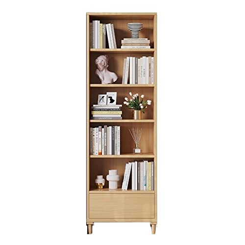 LPEIJIE Massivholz-Bücherregal, vom Boden bis zur Decke reichendes Arbeitszimmer-Bücherregal, einfaches Kombinationslagerregal für Schlafzimmer von LPEIJIE