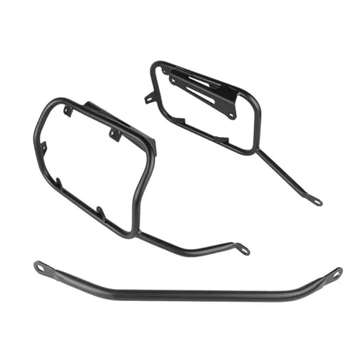 Hinterradgepäckträger Für Trk702x Pannier Halterung Motorrad Top Case Rack Gepäck Box Toolbox Unterstützung Halter Rahmen Motorrad Gepäckträger(Black Pannier Rack) von LPKGHBZNT
